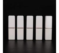 Tubo per Rossetto Vuoto Fai-da-te Bianco di Forma Quadrata 10 Pezzi, Elevata Lucentezza, Macinazione Fine, Confezione 10 Pezzi