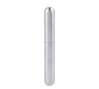 Tubo per sigari in acciaio inossidabile Portasigari singolo addensato premium Humidor portatile Contenitore per sigari piccolo argento Contenitore per sigarette Contenitore per sigarette per viaggi