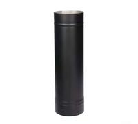Tubo per stufa a parete singola, connettore nero per camino da 15,2 x 122,2 cm, per stufe a legna, canna fumaria in acciaio da 0,5 cm
