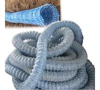 Tubo Perforato da 6 Pollici for Un Efficace drenaggio del Terreno, Tessuto Non Tessuto permeabile con Filo di Acciaio for Il deflusso delle acque sotterranee in Campo o Giardino, Lunghezza 32,8 Piedi