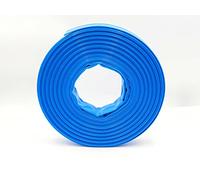 Tubo piatto in PVC - Tubo industriale - Sicurezza 3:1 - Blu - Diametro interno: 76 mm | 3 pollici | Lunghezza: 20 m
