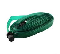 Tubo piatto per irrigazione da giardino, efficiente, resistente alle perdite, in PVC, design leggero, supporta un'idratazione costante delle radici per fiori, verdure, arbusti (10 m)