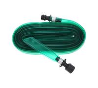 Tubo Piatto per Irrigazione Giardino PVC, Fori e Raccordo 3/4 | Spruzzo Uniforme Tipo Pioggia, Guarnizione in Gomma Interna, Verde, per Aiuole, Ortaggi e Bordi Prato