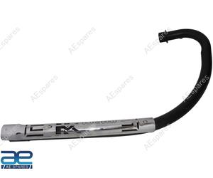 Tubo Piegato Lungo C NERO Per Royal Enfield Classic Reborn Bullet Meteor 350 S2u