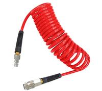 Tubo pneumatico di aerazione con tubo PU 5 m 6 mm ID x 9,5 mm OD con limitatore di curvatura 1/4 pollice attacco rapido spina rossa
