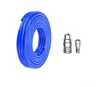 Tubo pneumatico dritto per compressore d'aria in poliuretano, 8 x 5 mm, con connettore rapido, resistente ad alta pressione, per ventilazione officina, lunghezze opzionali da 10 m a 30 m, blu (10 m)