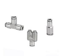 Tubo pneumatico in acciaio inossidabile 304 Giunto a diametro variabile PG6-4 Rapido a tre vie PEG/PW16-12 Rapido autobloccante 1 pz(14-8,PEG)