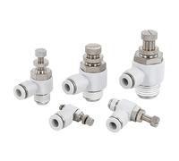 Tubo pneumatico L Tipo SL Valvola a farfalla 1/4 3/8 1/2 Filettatura Cilindro bianco Controllo velocità Connettore Accessori Controller 1St(SL6-03)