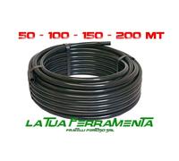 TUBO POLIETILENE 32 PN6 PER IRRIGAZIONE MT 50/100/150/200 Bassa Densità NERO PE
