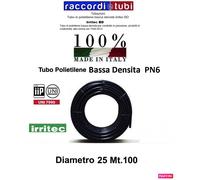 TUBO POLIETILENE PN6 Bassa Densità diametro 25 MT.100 IRRITEC