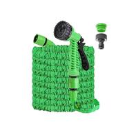 TUBO POMPA ACQUA 15 METRI + PISTOLA INNAFFIARE ESTENSIBILE GIARDINO MAGIC HOSE