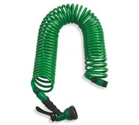 Tubo Pompa Canna dell'Acqua Estensibile 12 mt con Pistola Soriani Power Verde