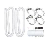 Tubo pompa media per piscina che include divieto e spina in acciaio inox per una migliore circolazione dell'acqua
