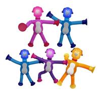 Tubo Pop A - Confezione Da 5 Giocattoli Fidget, Dallo Stress Sensoriale, Ricompensa Per La Classe, Regalo Per | Set Di 5 Tubi Con Ventose Per Usi Divertenti Per La Pri