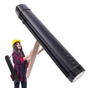 Tubo porta poster, supporto per poster con cinghia, tubo estensibile per canna da mosca, archiviazione di cianografie, tubi portatili per poster, planimetrie, mappe, disegni, carta da lucido, opere