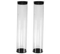 Tubo Portapalline da Golf 2 Pezzi in Pvc Trasparente con Coperchio