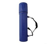 Tubo portatile per saldatura per elettrodi MMA, può contenere fino a 4 5 kg, con comoda clip per il trasporto e cinghia, include scala di misurazione per riferimento rapido (blu)