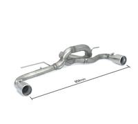 Tubo posteriore doppio terminali rotondi Ragazzon BMW Serie1 F21 118d e XD 110Kw