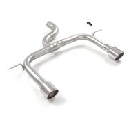 Audi Tubo posteriore Gr. N inox sdoppiato con terminali rotondi 2 / 102 mm Sport