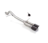 Ford Tubo posteriore Gr. N inox con terminali rotondi 2x90 mm Carbon Shot