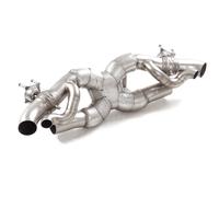Porsche Tubo posteriore Gr. N inox sdoppiato per terminali estetici originali