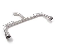 Volkswagen Tubo posteriore Gr. N inox sdoppiato con terminali rotondi 2 / 102 mm