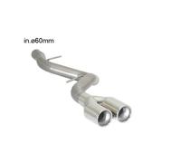 Tubo posteriore inox con terminali BMW Serie1 E81-E82-E87-E88 2004>>2013