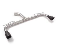 Volkswagen Tubo posteriore Gr. N inox sdoppiato con terminali rotondi 2 / 102 mm