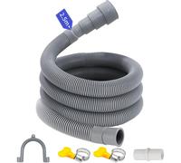 TUBO PROLUNGA SCARICO LAVATRICE Ø 20-38MM 1-6M PROLUNGA PER TUBO FLESSIBILE