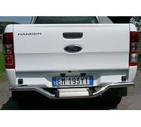 Tubo protezione posteriore inox lucido Ford Ranger Double Cab 2012-2022
