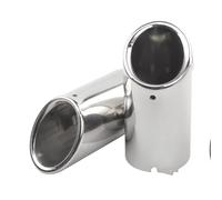 Tubo Punta Scarico Coda Consigli Per Silenziatore Per A3 Per A4 Per A5 Per Q3 Per Q7 Per Golf 6 7 Per Passat Per Octavia Per Superb Auto(78mm Silver)