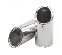 Tubo Punta Scarico Coda Consigli Per Silenziatore Per A3 Per A4 Per A5 Per Q3 Per Q7 Per Golf 6 7 Per Passat Per Octavia Per Superb Auto(89mm Silver)