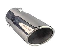 Tubo Punta Scarico Coda Marmitta Per Auto Tubo Scarico Gola Posteriore Per Clio 5 2019 2020 2021 2022(Silvery)