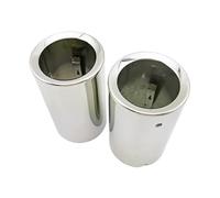 Tubo Punta Scarico Coda Per Mazda Per Mx5 2015-2023 Per MX-5 Miata Accessorio Marmitta Terminale Tubo Scarico Auto Puntale Acciaio Inossidabile Decorazione Coda Tubo(Silver 1 Pair)