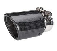 Tubo Punta Scarico Coda Per Toyota 1PC 80mm-101mm Tubo Scarico Per Auto In Carbonio Lucido Punta In Acciaio Inossidabile Universale