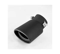 Tubo Punta Scarico Terminale Marmitta Per Auto Coda Scarico Modificato Maggior Parte Dei Veicoli Punta Automatica Tubo Posteriore Esterno(Curved-black)