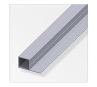 TUBO QUADRATO 19.5x37,5 ALLUMINIO NATURALE - 1 METRO.