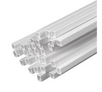 Tubo quadrato cavo in ABS, Tubi quadrati cavi in ABS, dimensioni multiple, lunghezza 500 mm, for modellismo fai da te(Side length 6mm(31pcs))