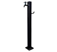 Tubo quadrato da giardino a colonna d'acqua con rubinetto di bloccaggio, durevole e resistente al gelo, per patio, sistema di irrigazione del prato, soluzione di irrigazione esterna