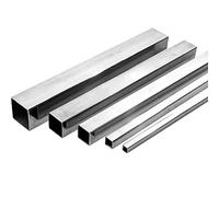 Tubo quadrato in acciaio inossidabile, 2 pezzi 304 superficie lucida 20 mm x 1,2 mm di spessore della parete, 0,5 m di lunghezza, for l'industria