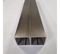 Tubo Quadrato in Acciaio Inox, 40x40x2 mm, Lunghezza 2 Metri