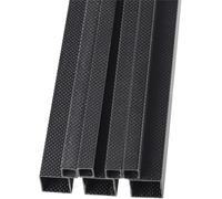 Tubo quadrato in fibra di carbonio, 1Pcs 3K Plain Matte Texture Length 500mm Carbon Fiber Rectangular Square Tube