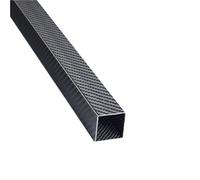 Tubo quadrato in fibra di carbonio 3K lucido Twill da 600 mm, 1 pezzo - Diametro esterno da 8 mm a 25 mm, tubo in fibra di carbonio personalizzabile(12X12X10mm)