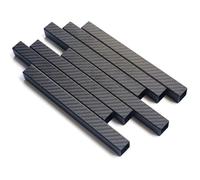 Tubo quadrato in fibra, Tubo quadrato in fibra di carbonio 3K Twill opaco, diverse dimensioni, lunghezza 500 mm, diametro esterno 10 mm-30(20x20x18x500mm 1pcs)