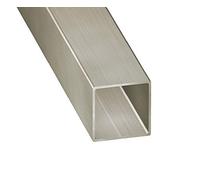 Tubo quadrato inox opaco, 25 x 25 x 1 mm, 1 m