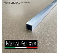 Tubo Quadro Alluminio 20 x 20 x 1.5 lungo 17.90 cm /179 mm stock da 9 pezzi