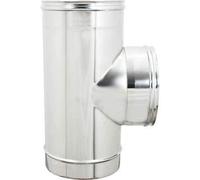 TUBO RACCORDO A TEE 90° MFF ACCIAIO INOX D.100