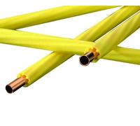 TUBO RAME RIVESTITO GIALLO PER GAS ROTOLO 50 METRI