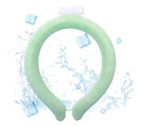 Tubo refrigerante per collo, riutilizzabile, indossabile, per il calore estivo, il raffreddamento inizia a 28 °C, sollievo per vampate di calore e febbre, fascia per il collo intelligente per tutti