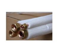 Tubo refrigerante rame isolato doppio tubo 1/4-3/8, 1/4-1/2 linea refrigerante